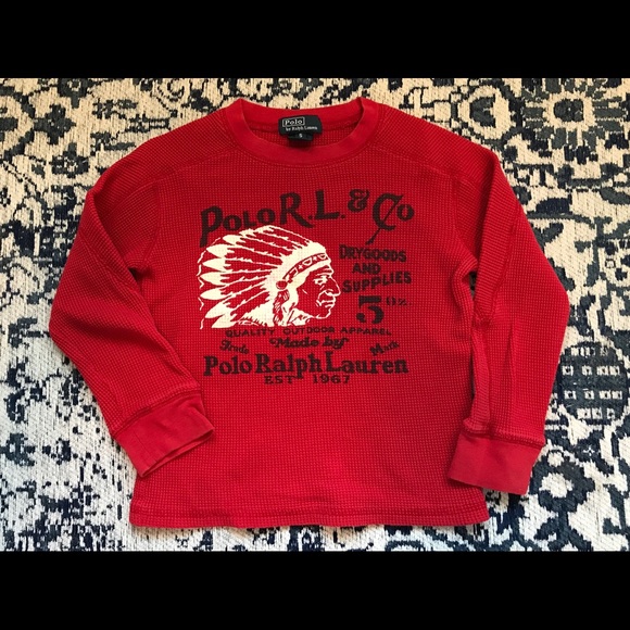 Polo Ralph Lauren Kids Thermal Long Sleeve Shirt - Picture 1 of 3